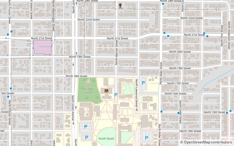 North Tacoma location map