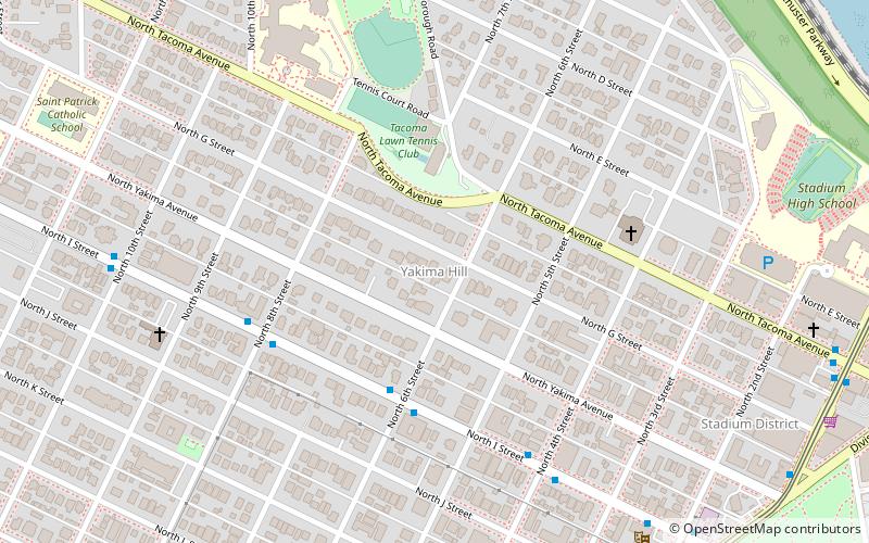 Yakima Hill location map