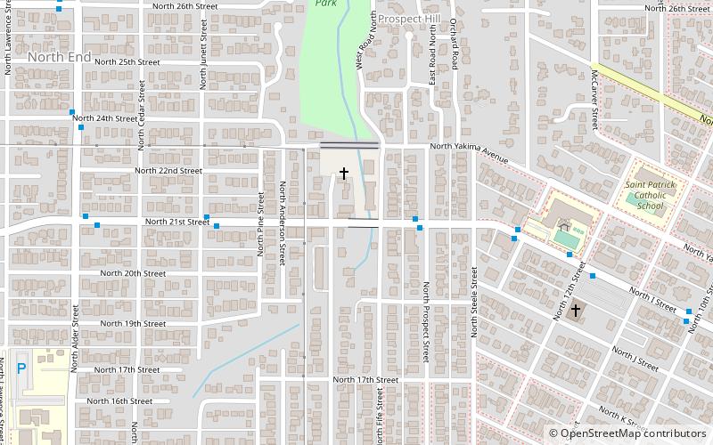 North 21st Street Bridge location map