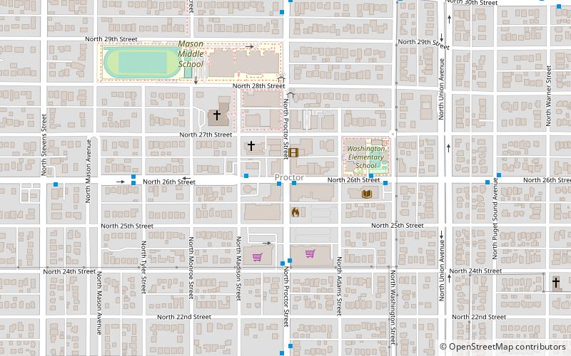 proctor district tacoma location map