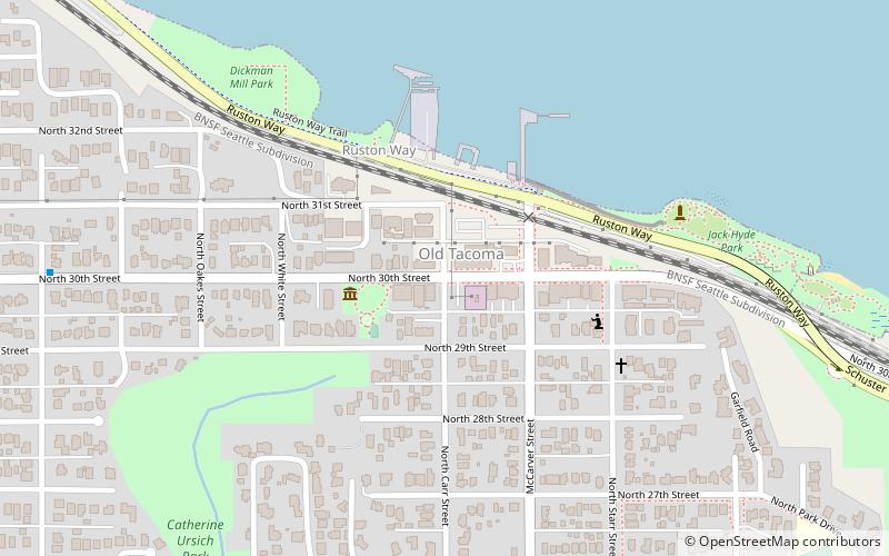 Old Tacoma location map