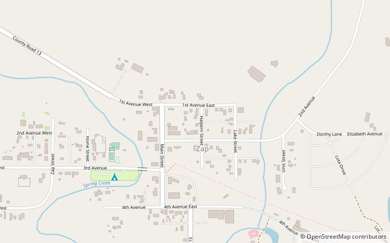 Zap location map