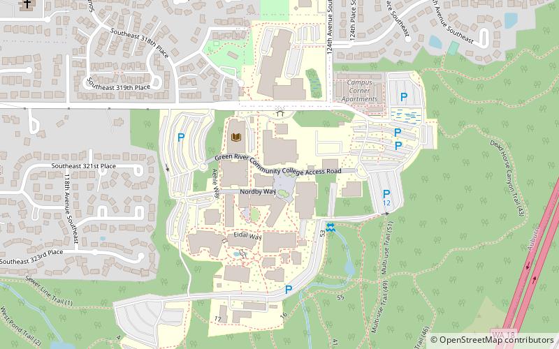 Green River College location map