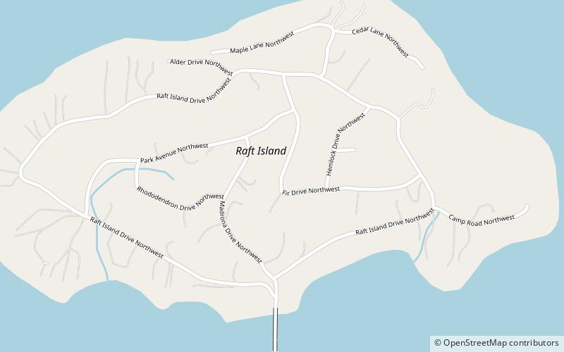 Île Raft location map