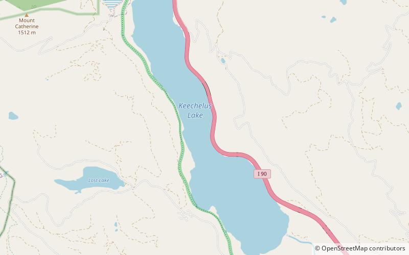 Keechelus Lake location map