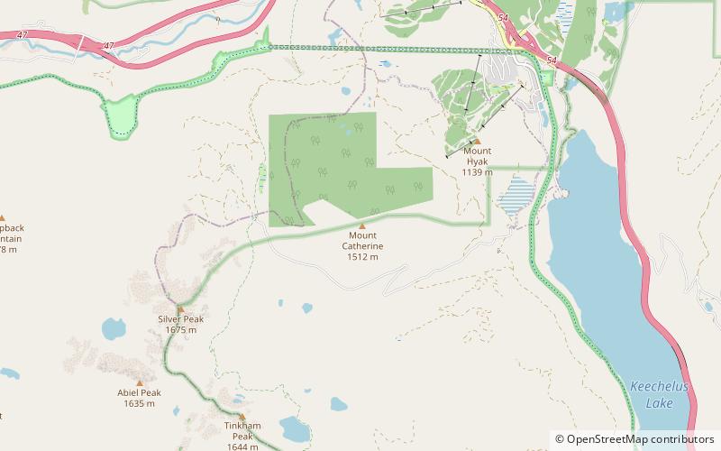 Mount Catherine location map