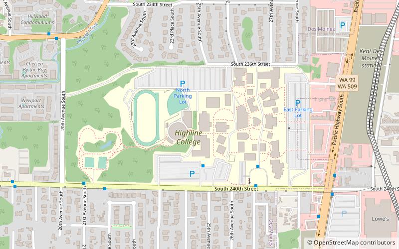 Highline College location map