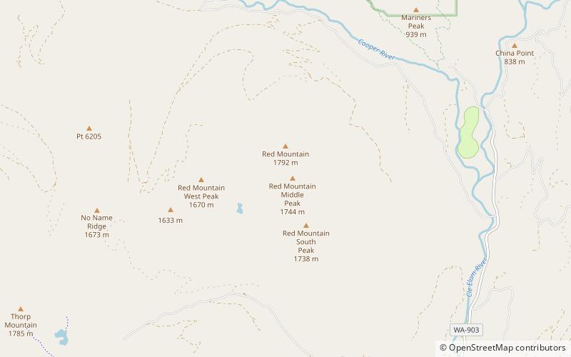 red mountain foret nationale dokanogan location map