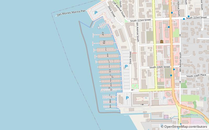 Des Moines Marina location map