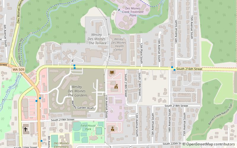 Des Moines Library location map