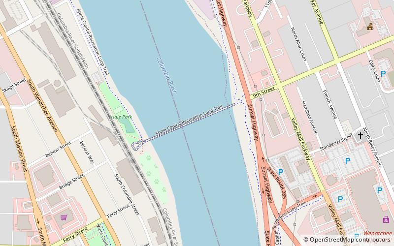 Columbia River Bridge location map