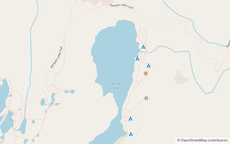 Rachel Lake location map