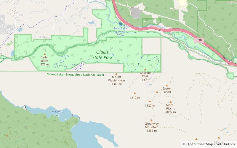 Mount Washington location map