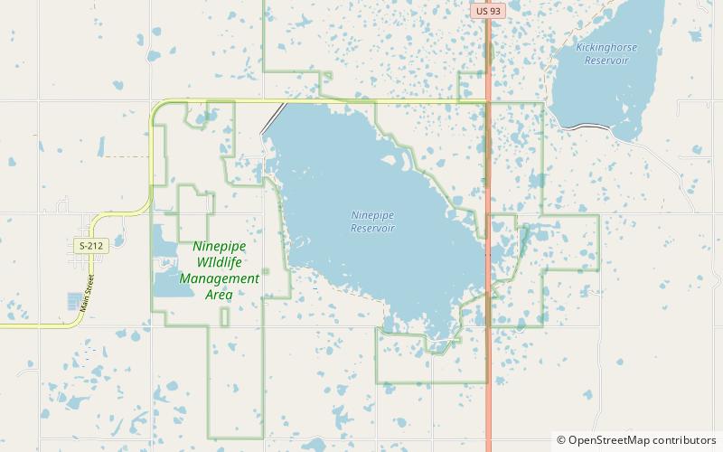 Ninepipe National Wildlife Refuge location map