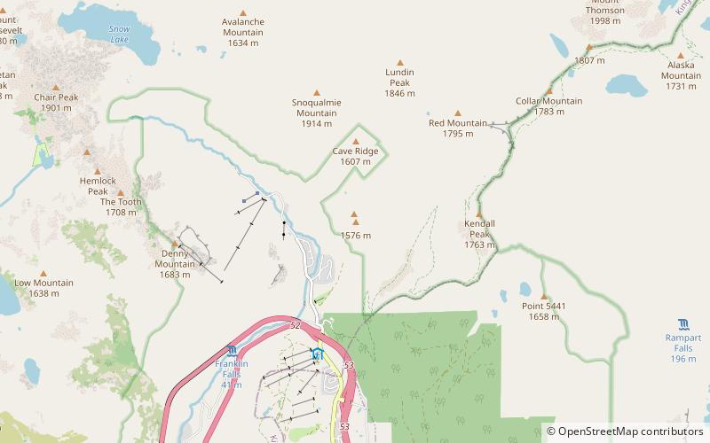 Guye Peak location map