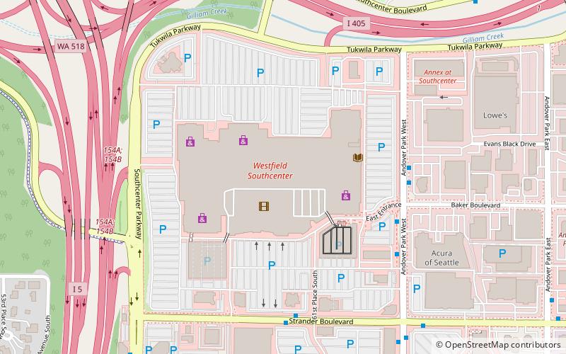 Westfield Southcenter location map