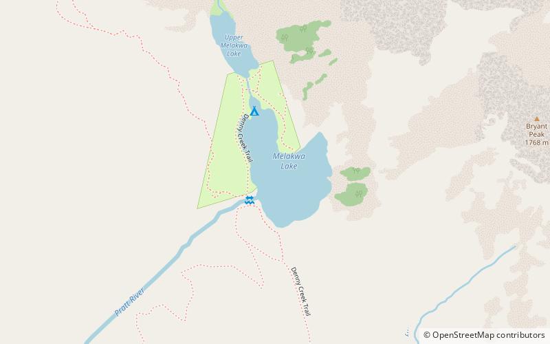 Melakwa Lake location map