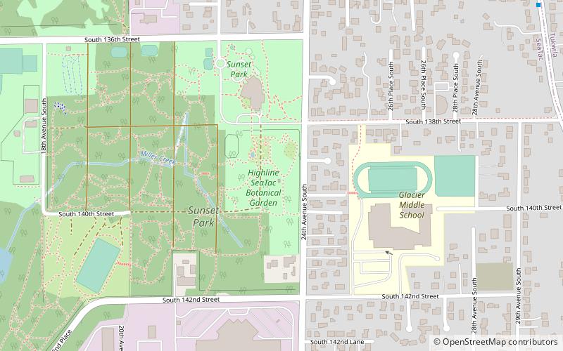 Highline SeaTac Botanical Garden location map