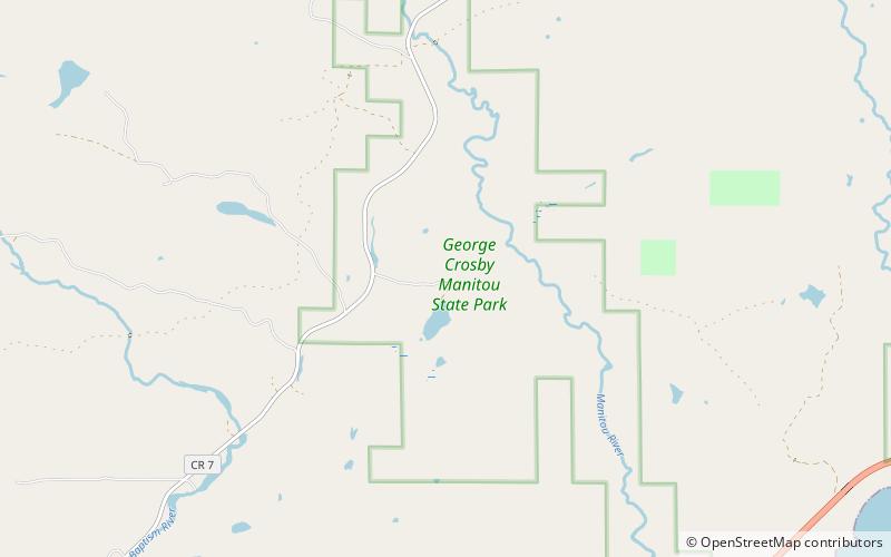 George H. Crosby Manitou State Park location map