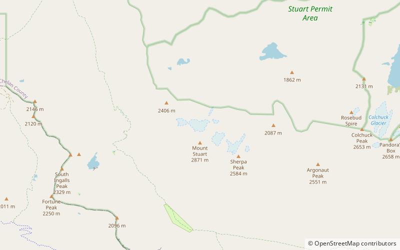 Stuart Glacier location map