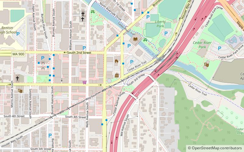 Renton History Museum location map