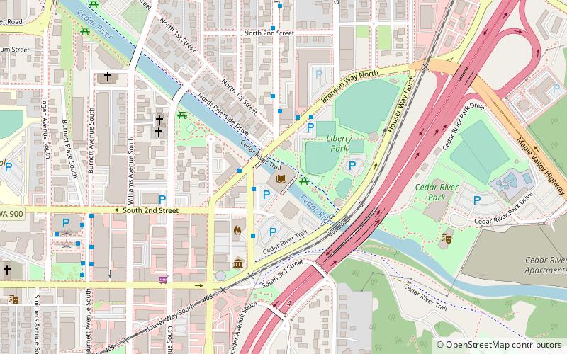 Renton Library location map