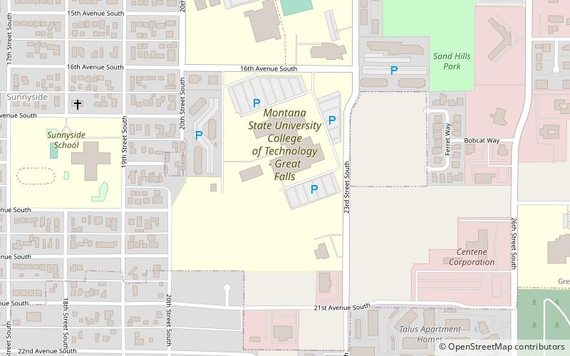 great falls college montana state university location map