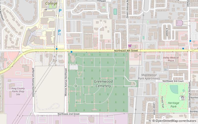 Greenwood Memorial Park location map