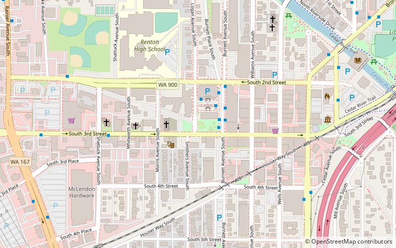 Piazza Renton location map