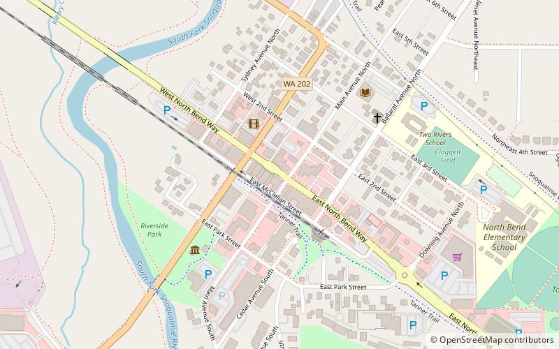 North Bend Masonic Hall location map