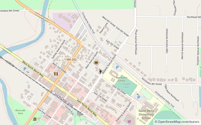 North Bend Library location map