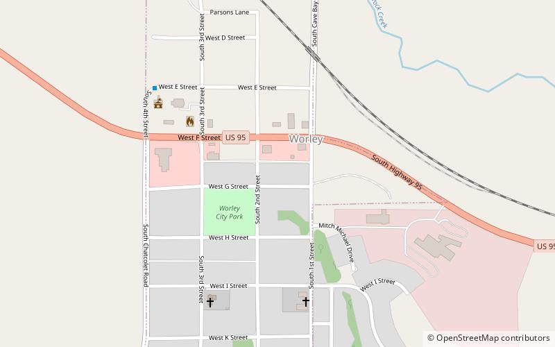 Worley location map