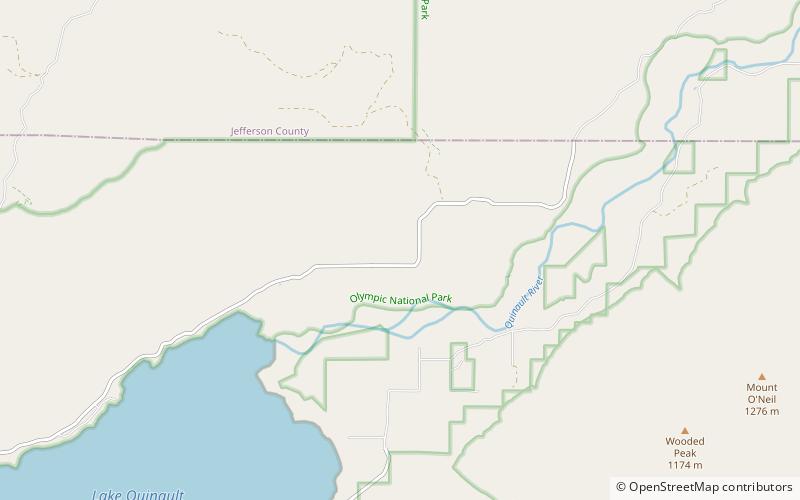 Forêt humide Quinault location map