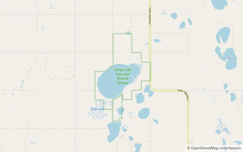 sibley lake national wildlife refuge location map