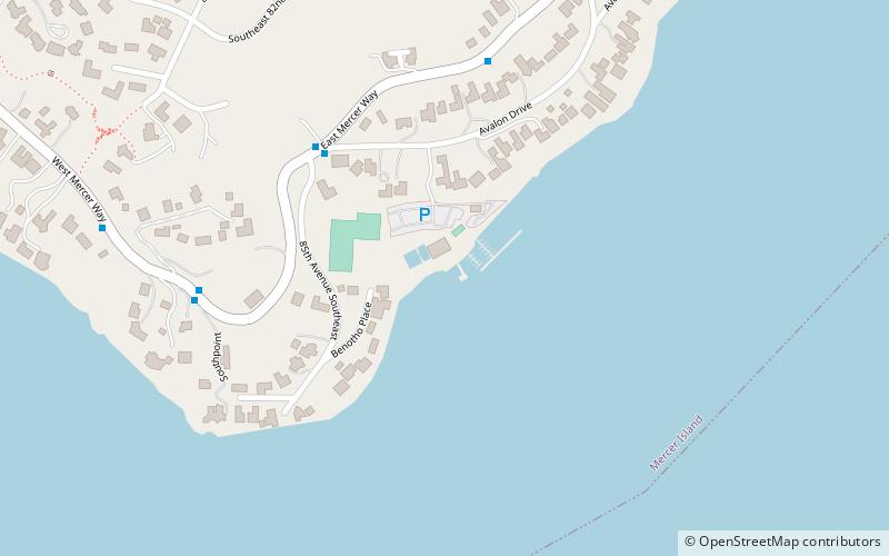 Mercer Island Beach Club location map