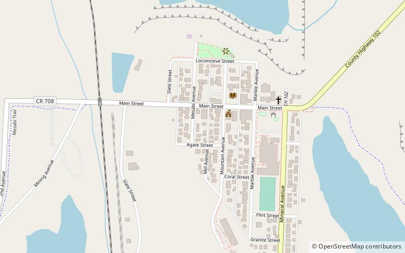 Mountain Iron Public Library location map