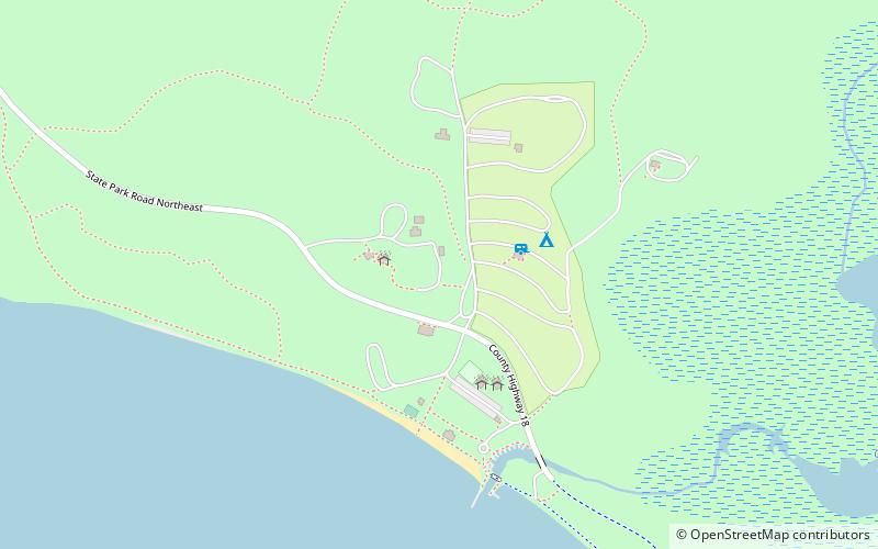 Lake Bemidji State Park location map
