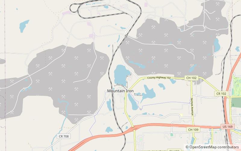 Mountain Iron Mine location map