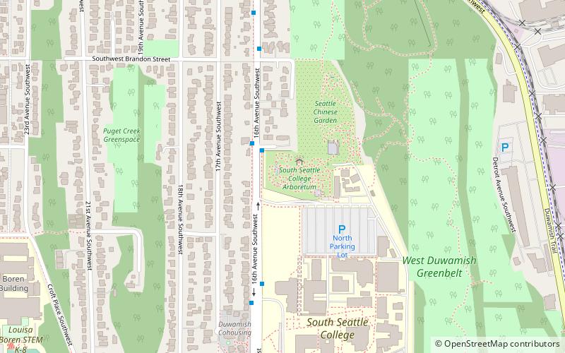 south seattle college arboretum location map