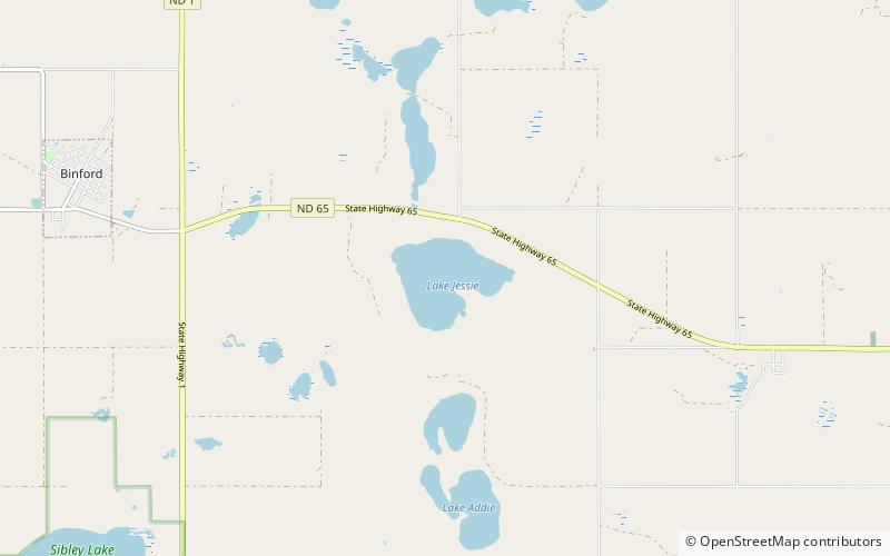 Lake Jessie location map