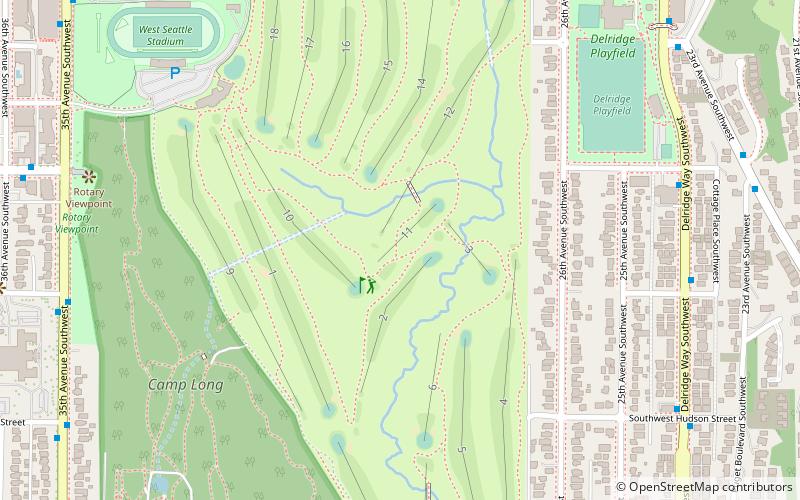 West Seattle Golf Course location map