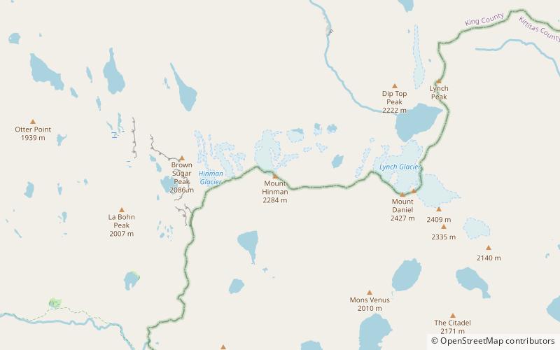 Mount Hinman location map