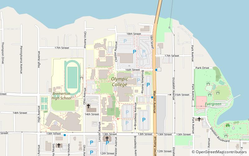 olympic college bremerton location map