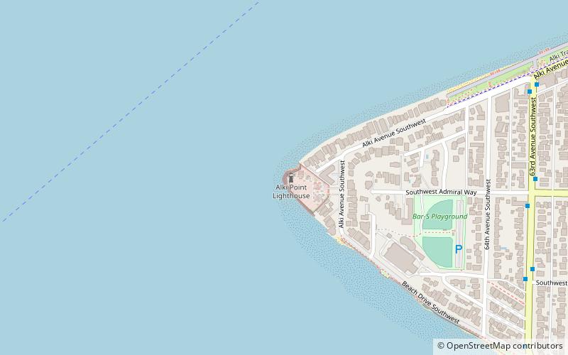 alki point seattle location map