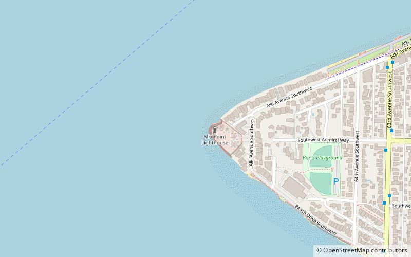 Alki Point Lighthouse location map