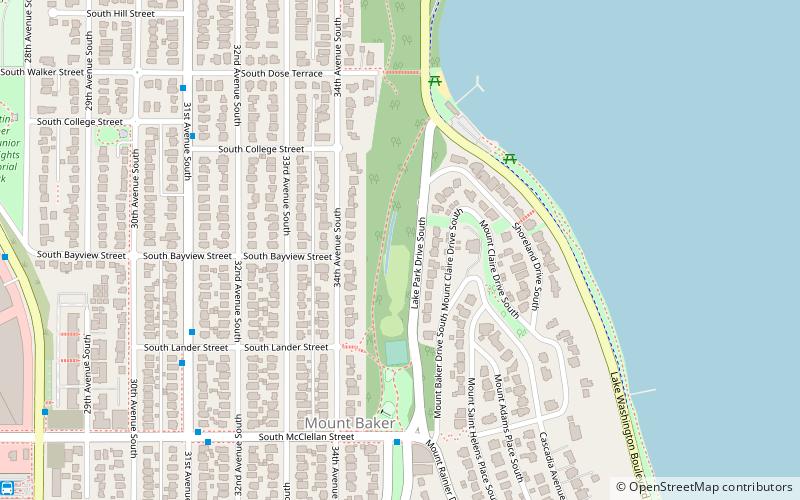 mount baker park seattle location map