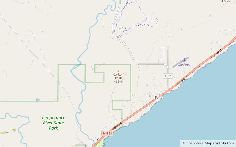 Carlton Peak location map