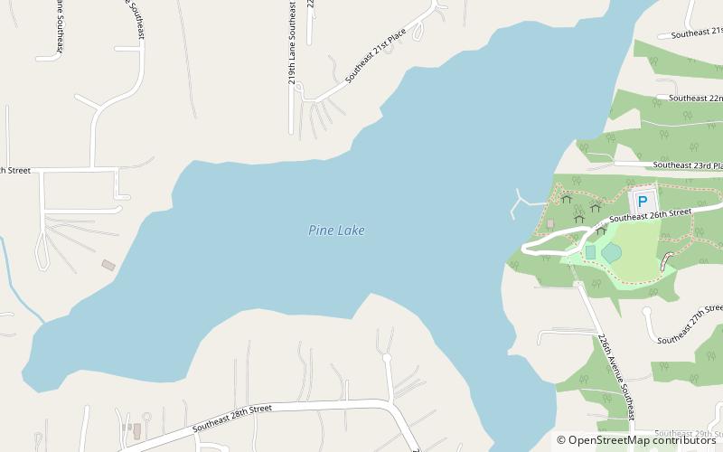 Pine Lake location map