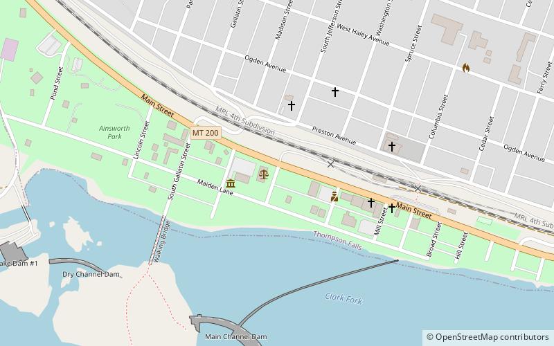 Sanders County Jail location map