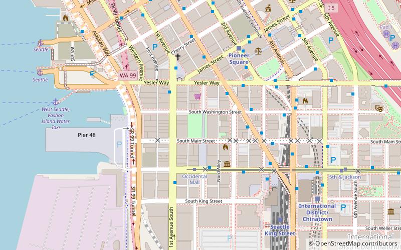 Occidental Park location map